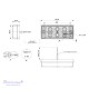 Priešrūkinis Led žibintas 12/24V 6 LED 108 x 46 x 24 mm