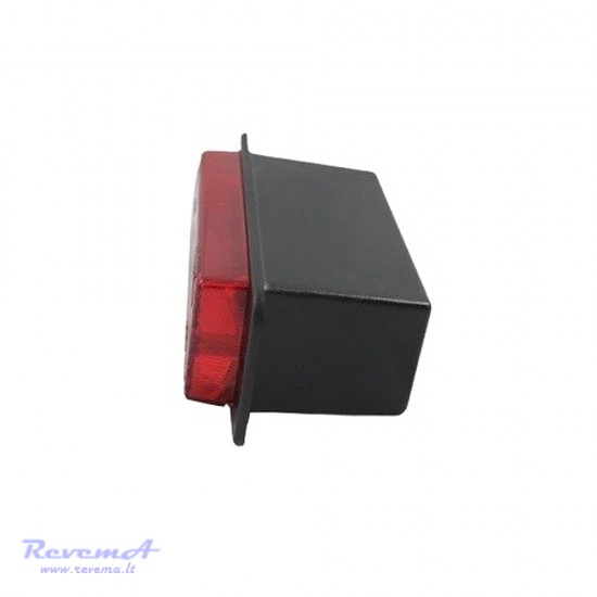 Rūko žibintas LP014 12/24V raudonas įleidžiamas 136 x 52 x 69 mm