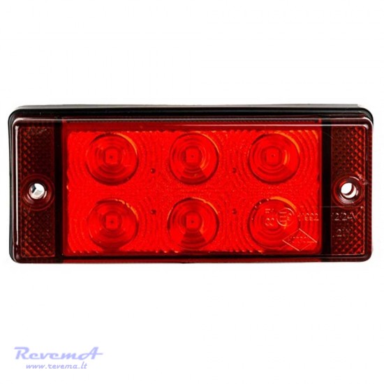 Priešrūkinis Led žibintas 12/24V 6 LED 108 x 46 x 24 mm