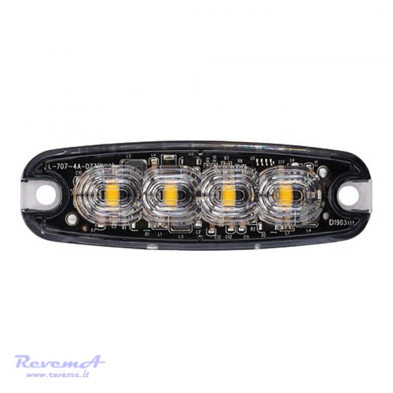 Švyturėlis - žibintas 4 LED 12/24V 98 x 31 mm